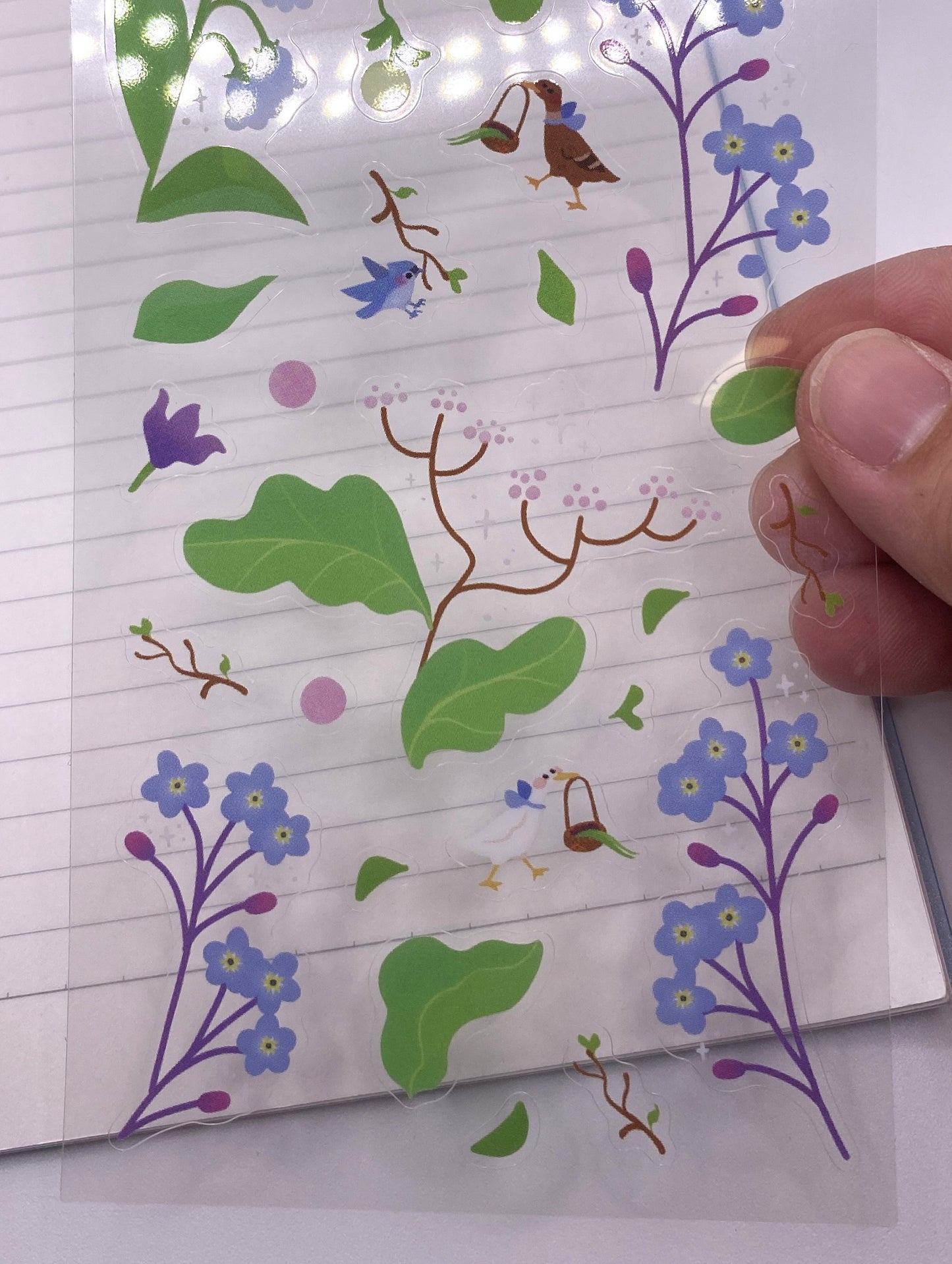 Ducks & Flowers Sticker Sheet