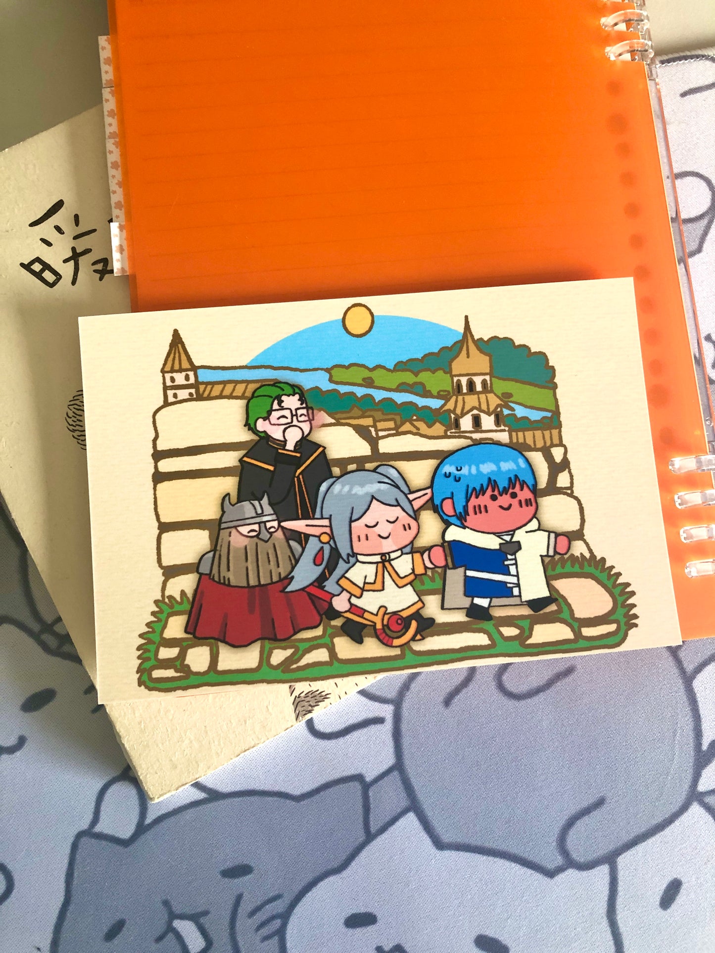 Frieren, Eisen, Himmel and Heiter Mini Print