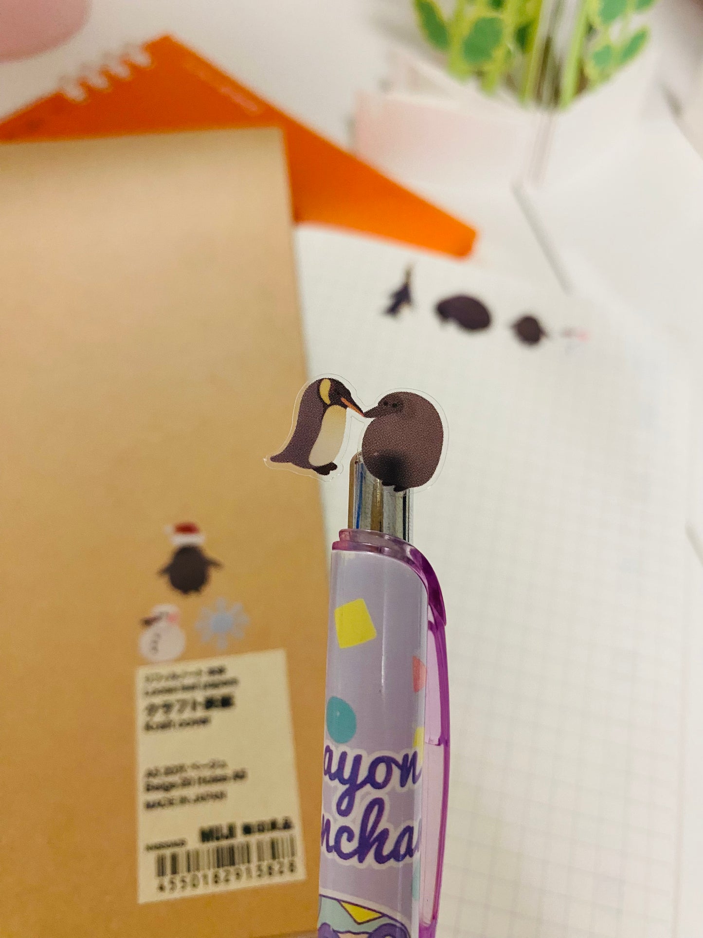 Presto Penguin Animal Clear Stickers Sheets
