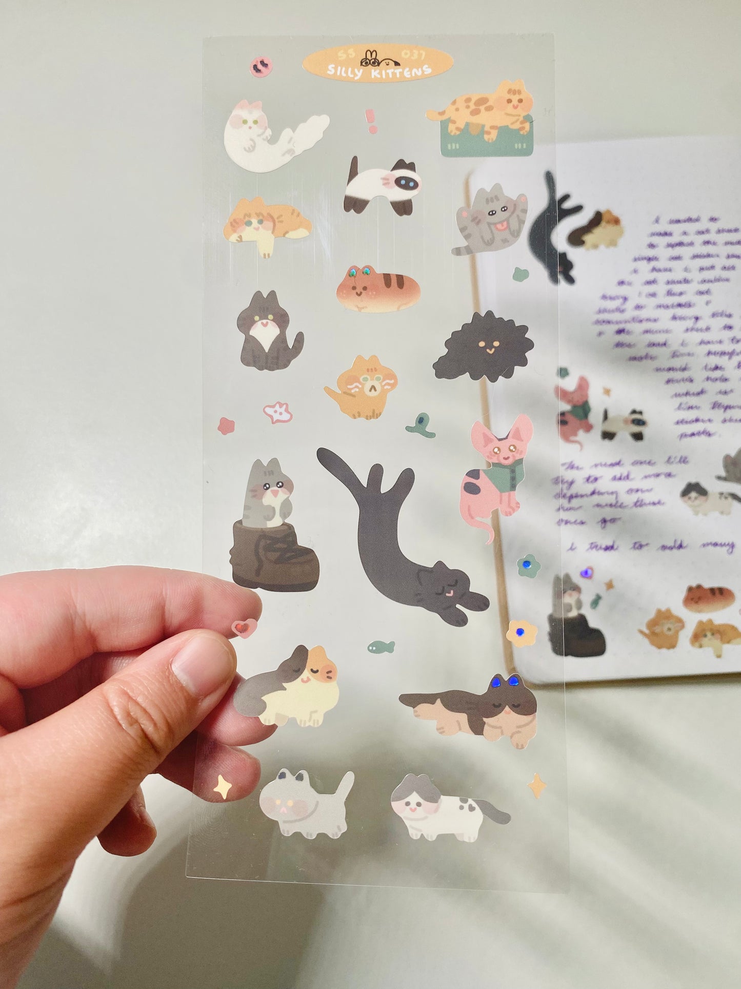 Silly Kitten Sticker Sheet