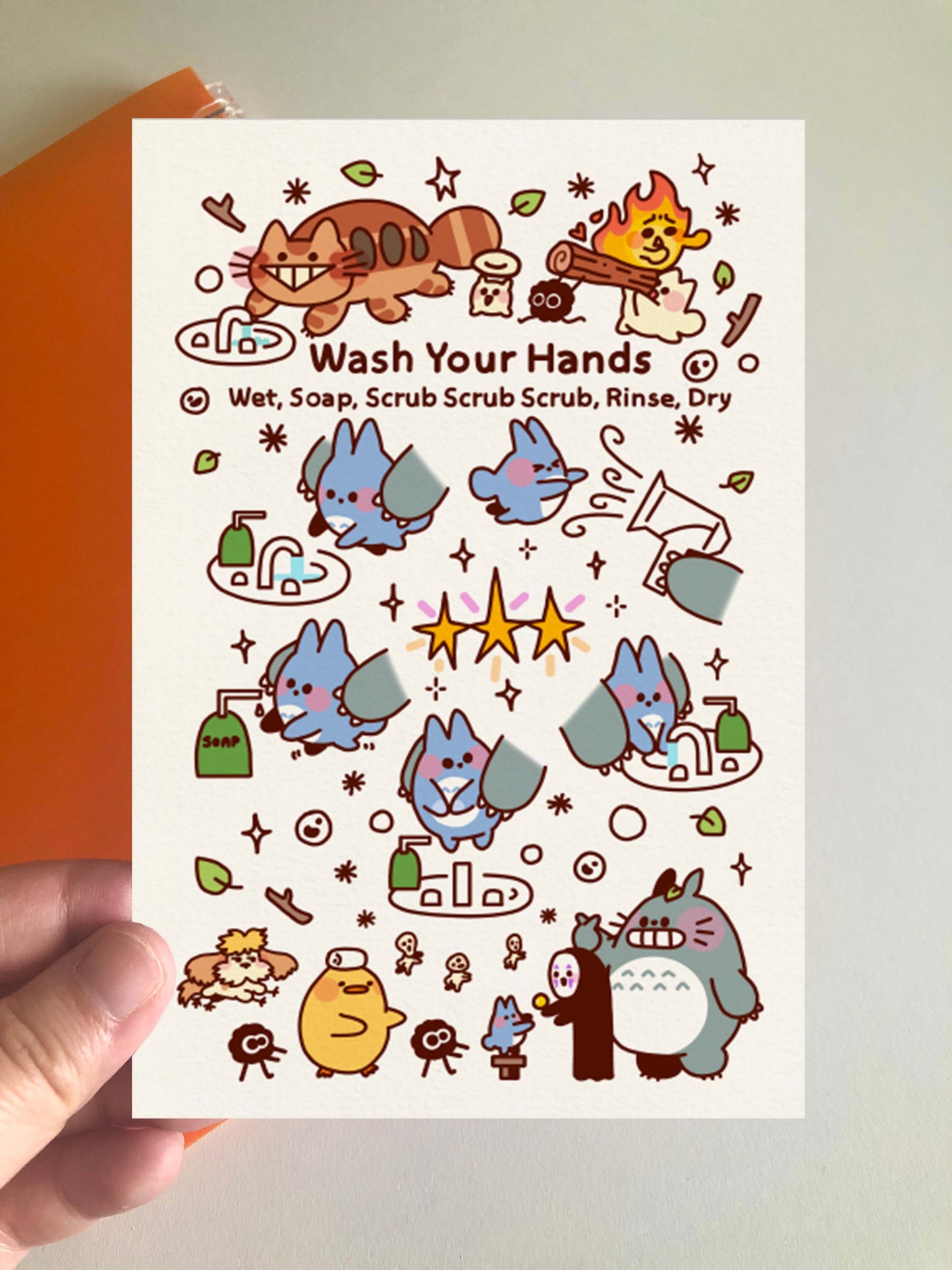 Washing Hands (G) Mini Print