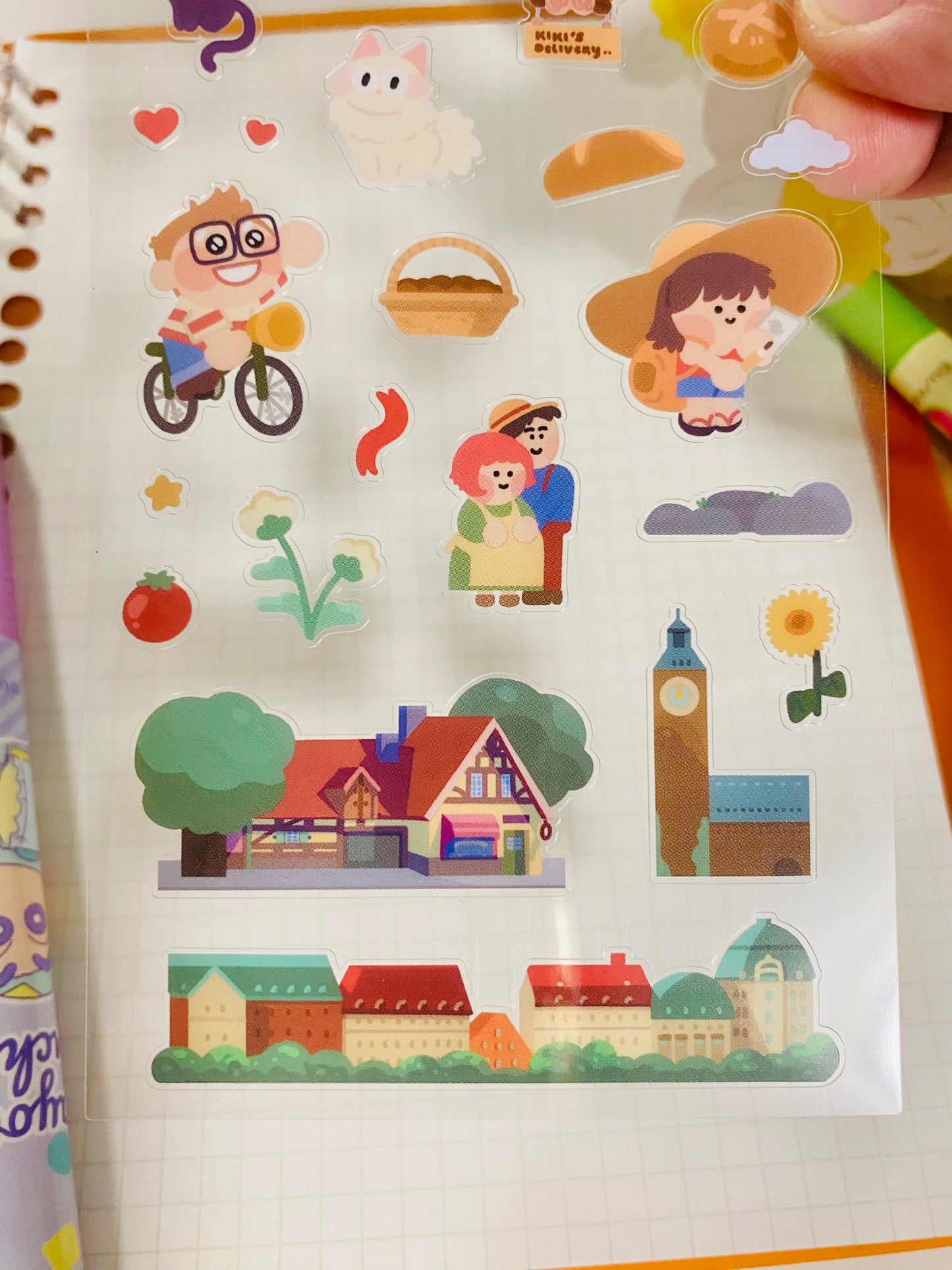 KiKi Clear Sticker Sheet