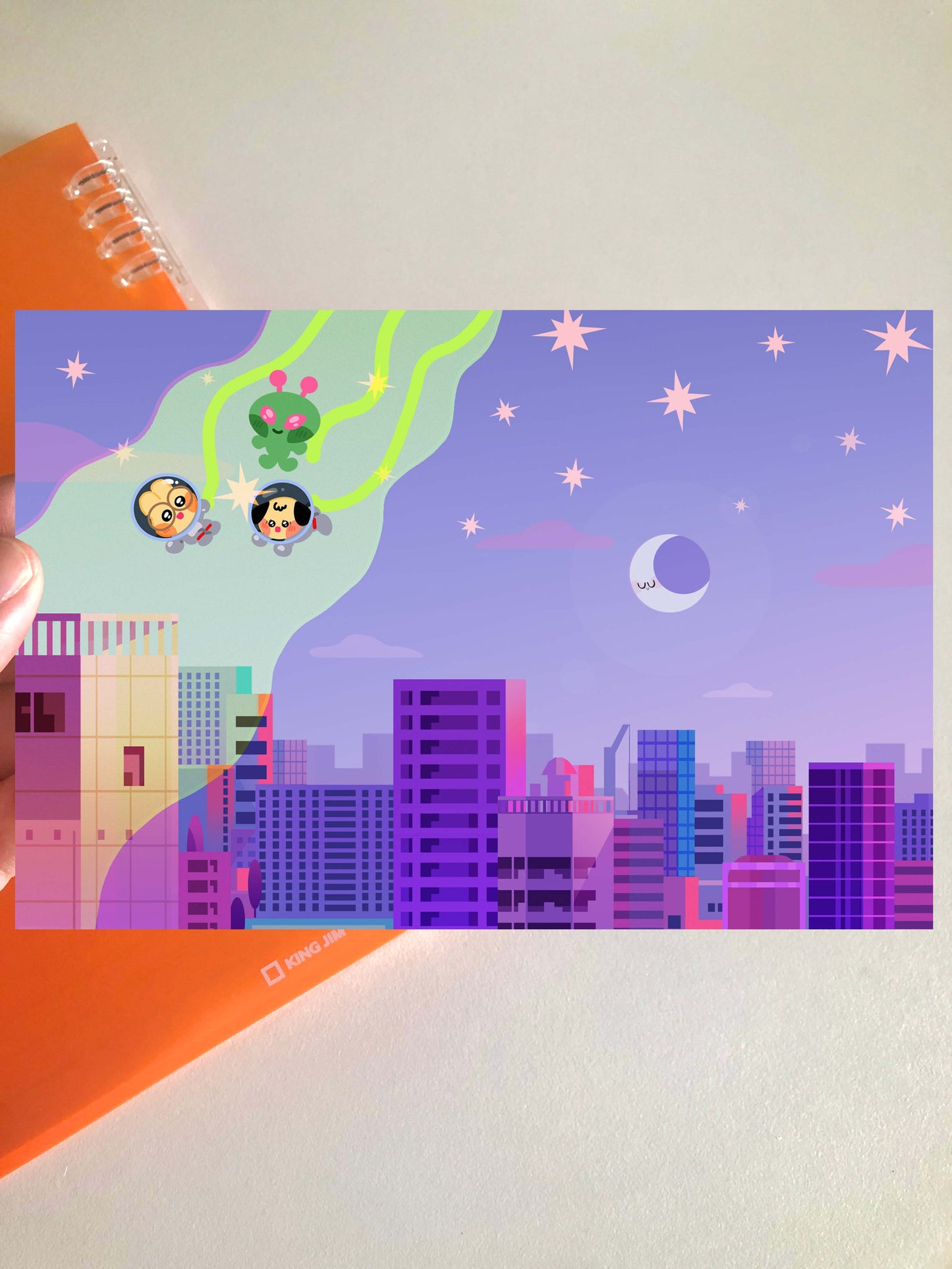 Alien City Mini Print