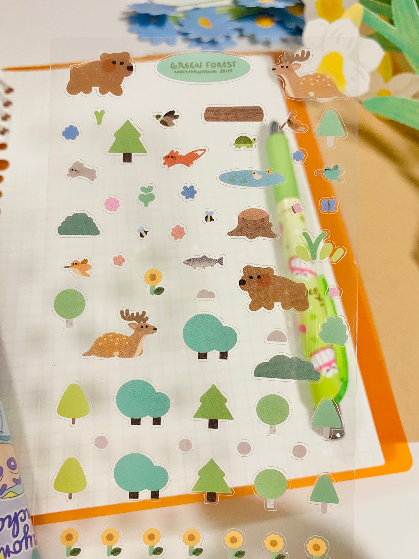 Forest Animal Sticker Sheet