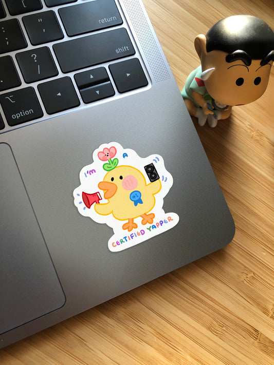 Yapper Duck |  Water bottle & Laptops