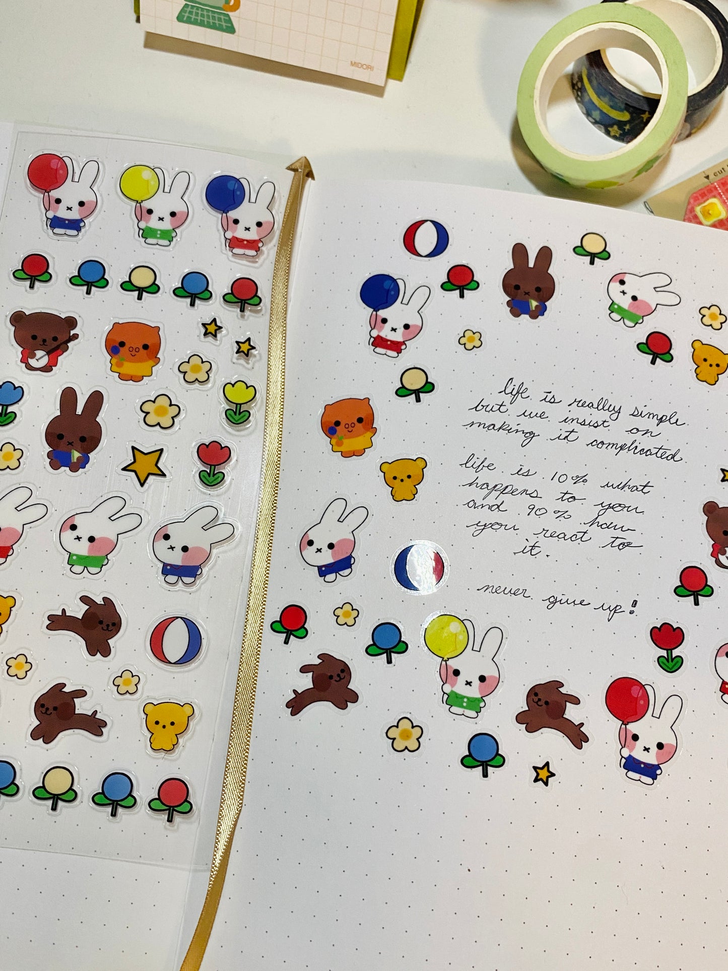 Bunny & Friends Sticker Sheet