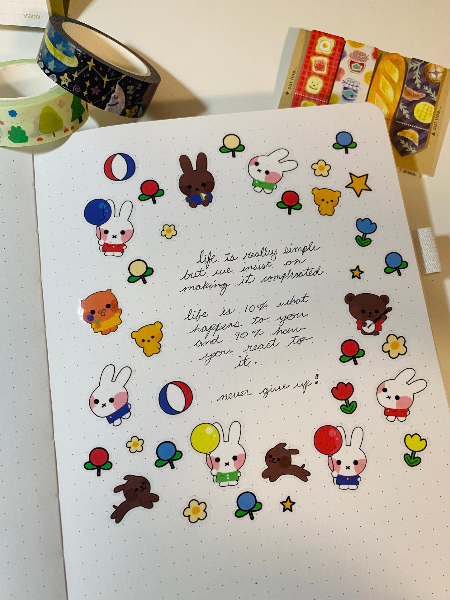 Bunny & Friends Sticker Sheet