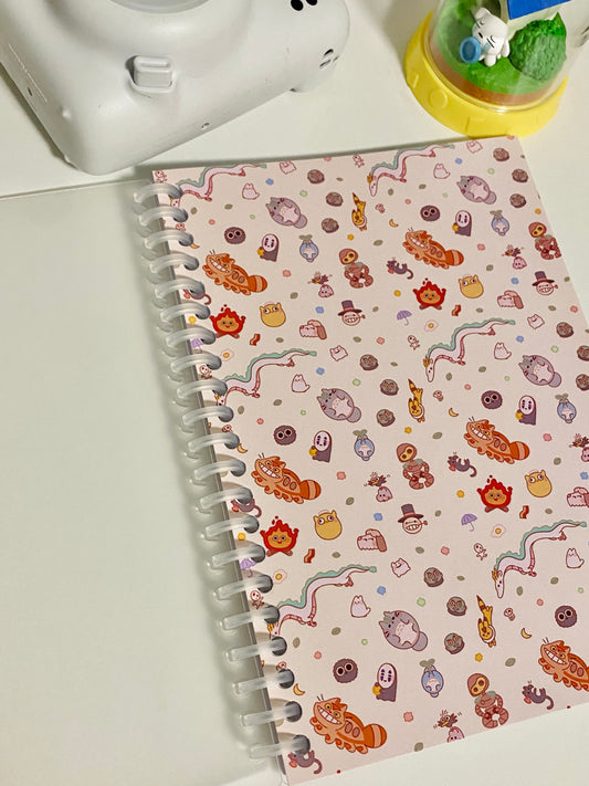 Ghi bli Inspired Pattern Notebook