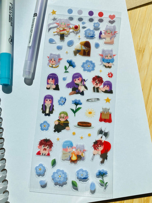 Frieren Inspired Sticker Sheet