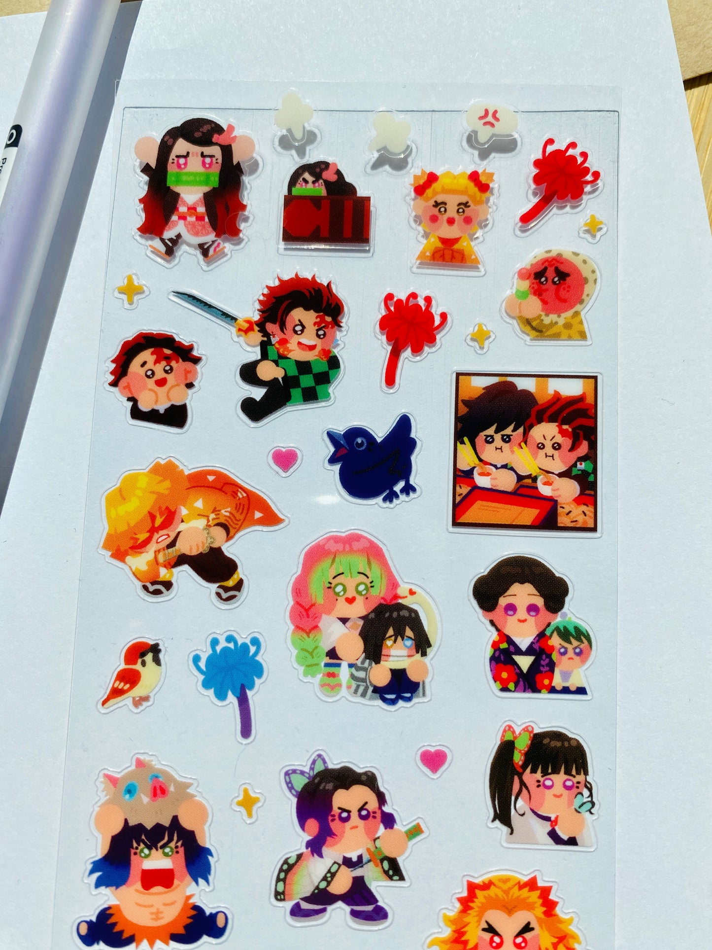 Demon Slay(er) Inspired Sticker Sheet