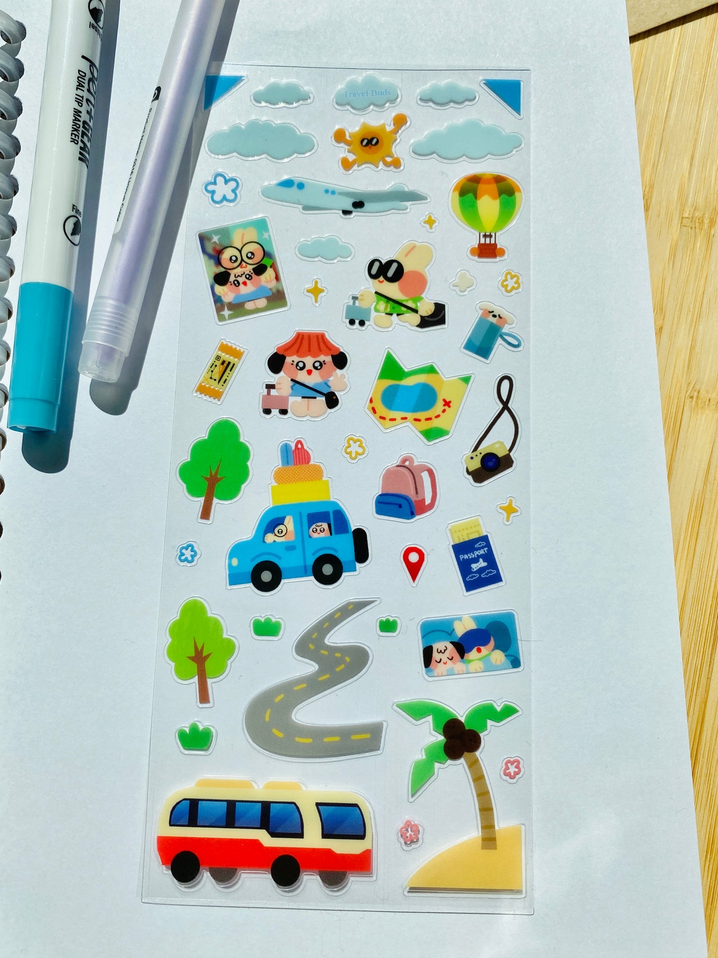 Ollie & Leoh Travel Sticker Sheet