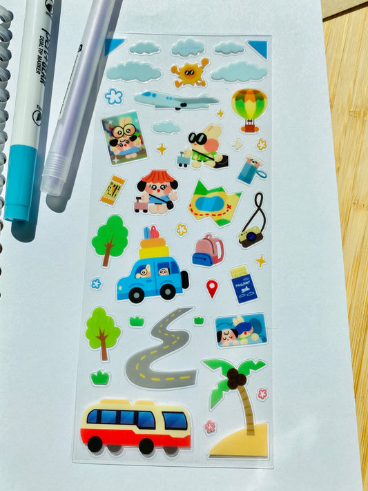 Ollie & Leoh Travel Sticker Sheet