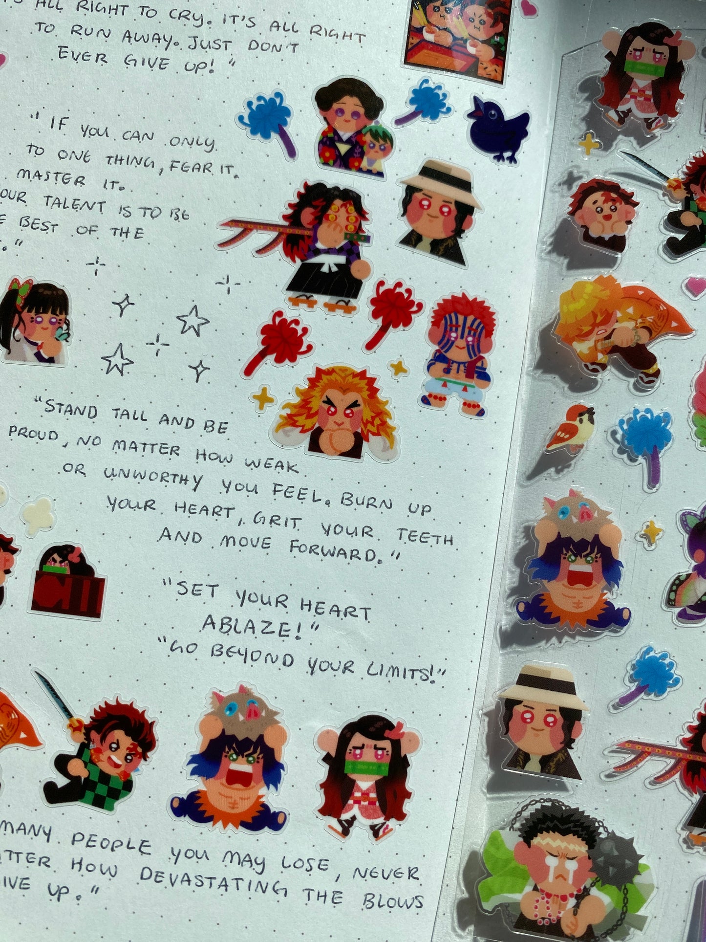 Demon Slay(er) Inspired Sticker Sheet