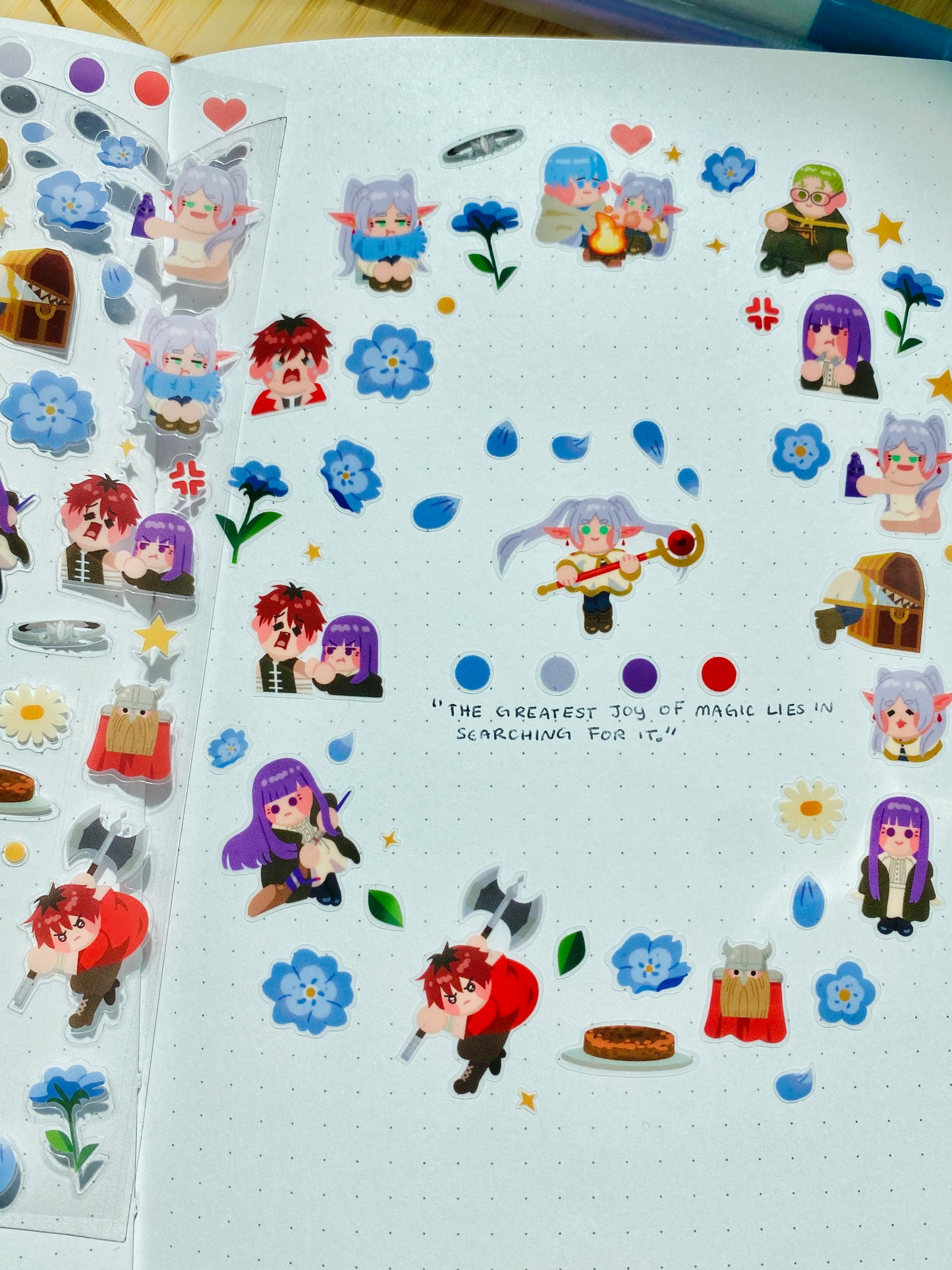 Frieren Inspired Sticker Sheet