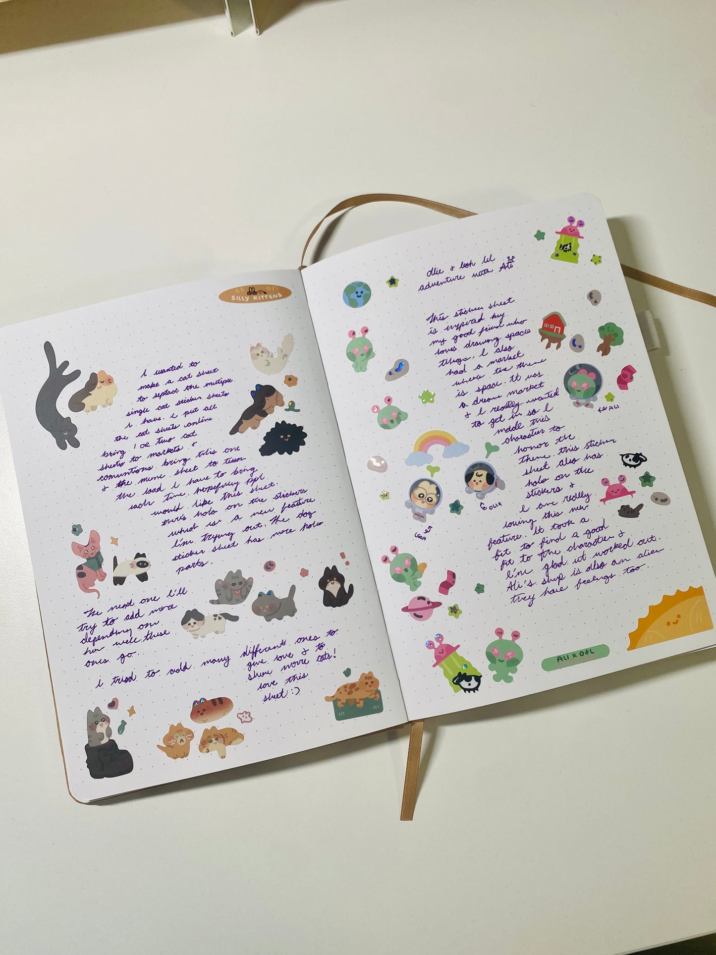 Silly Kitten Sticker Sheet