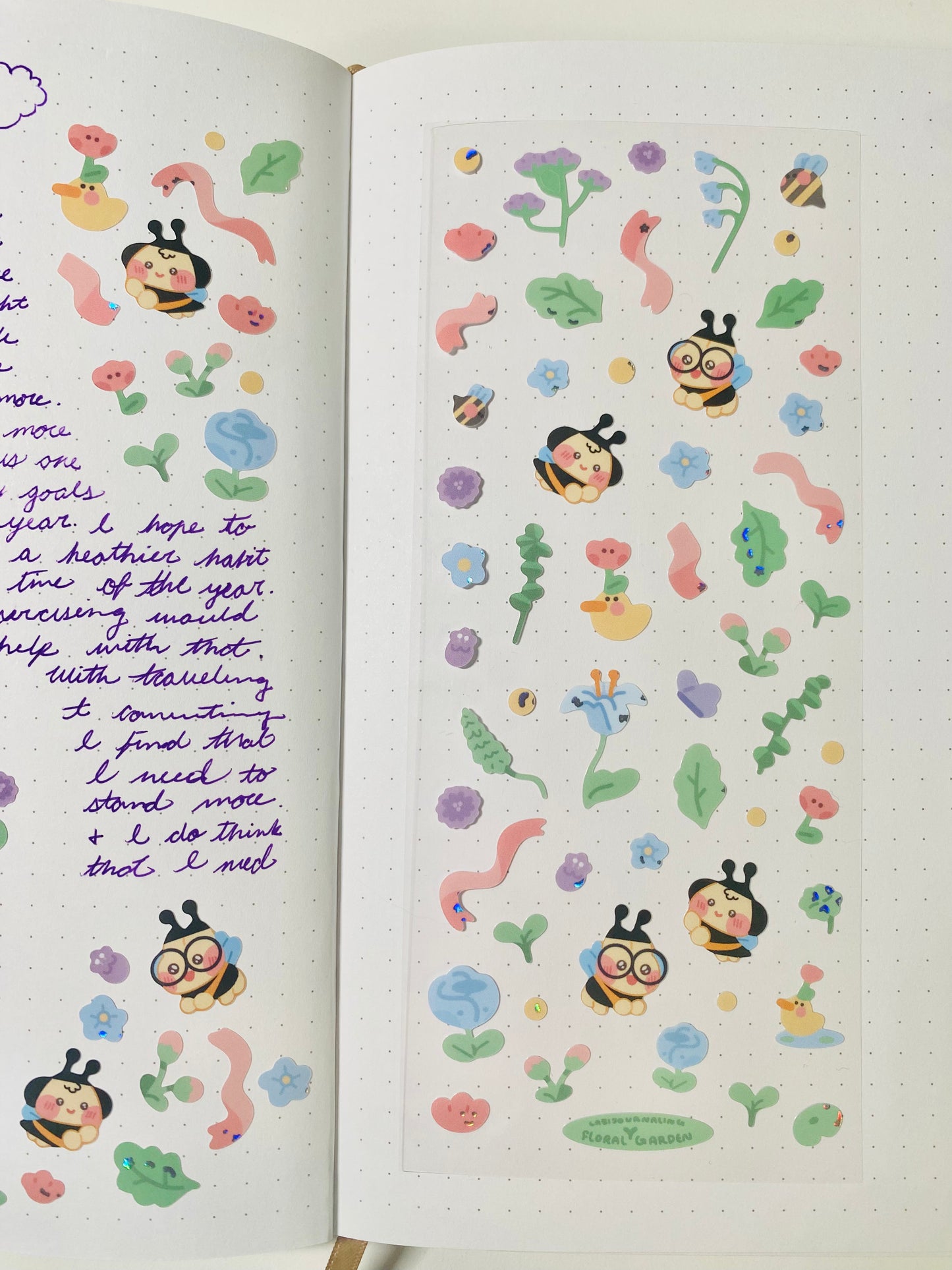 Ollie & Leoh Floral Garden Sticker Sheet