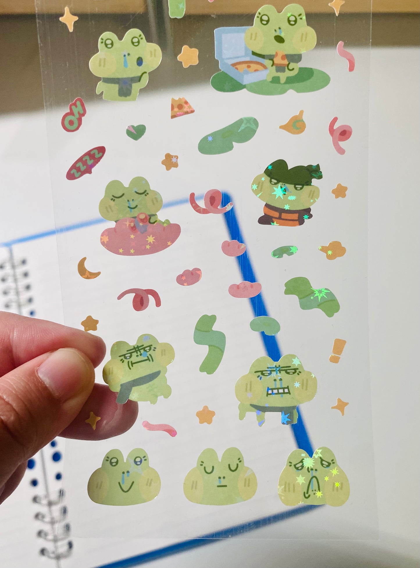 Snotty Frog Sticker Sheet