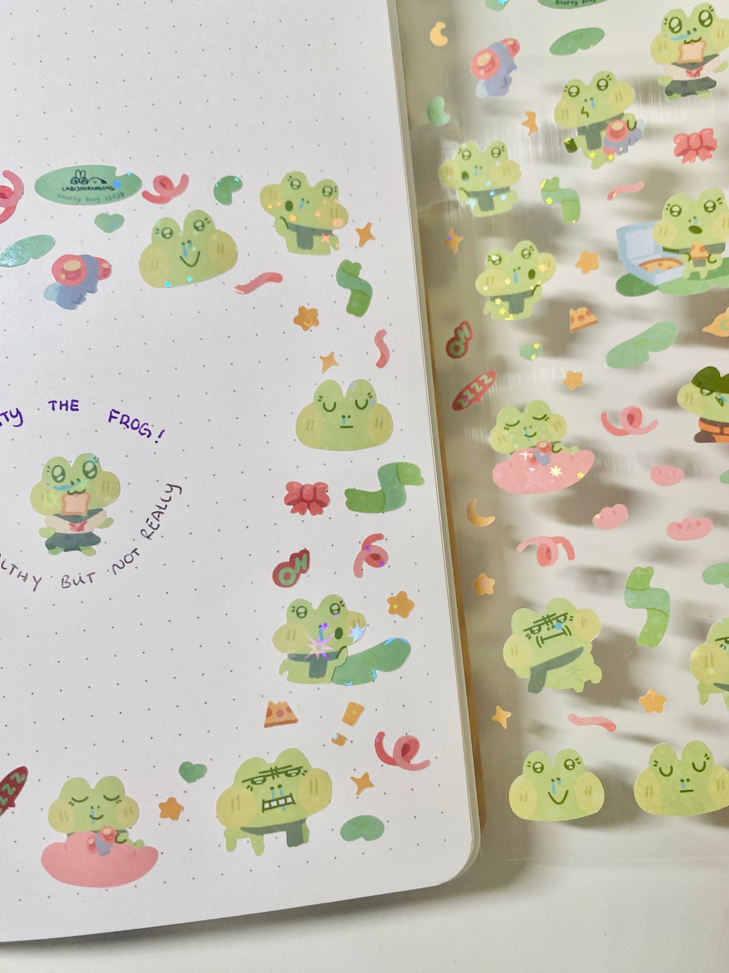 Snotty Frog Sticker Sheet