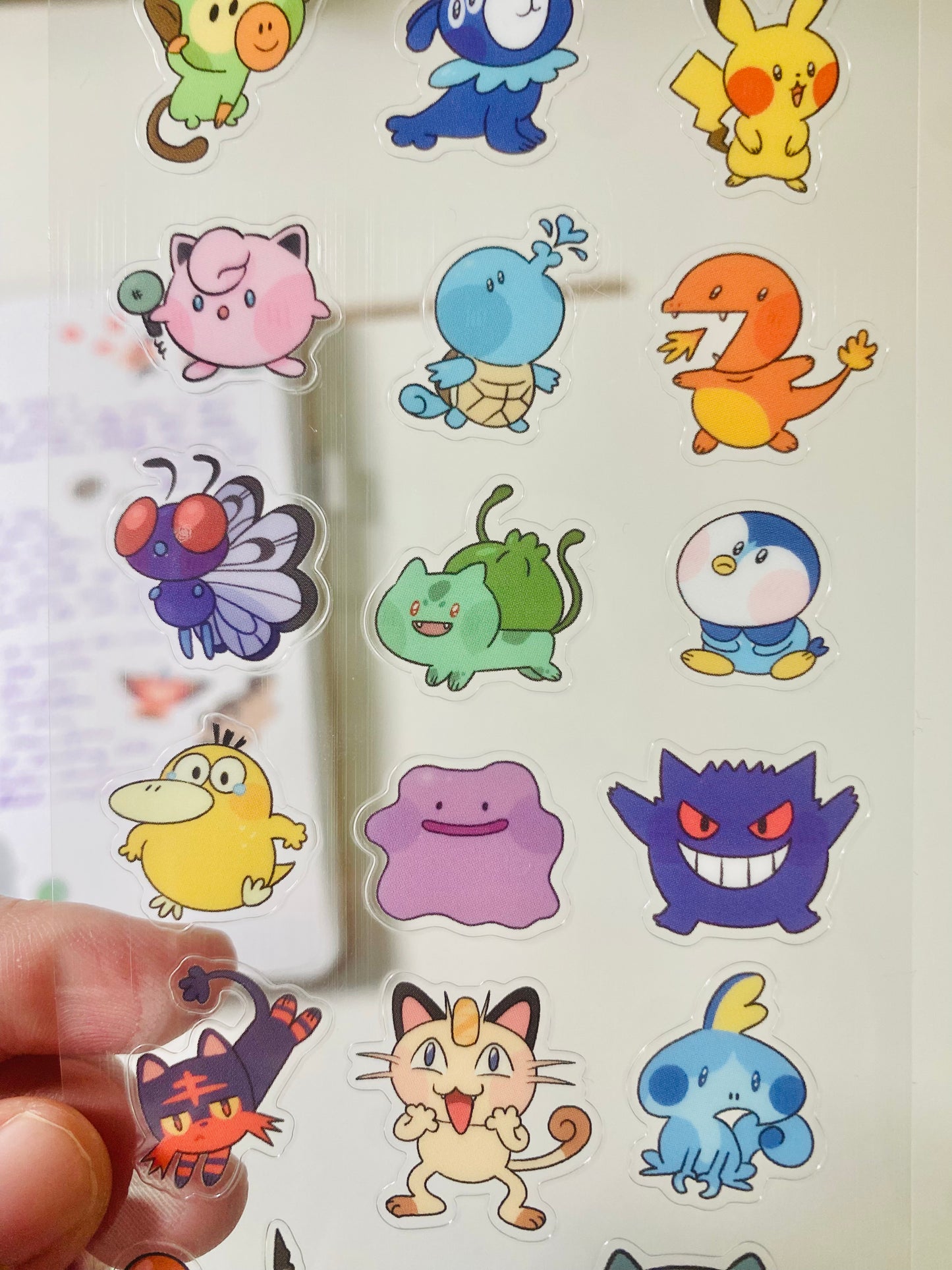 Poke Monsters Sticker Sheet