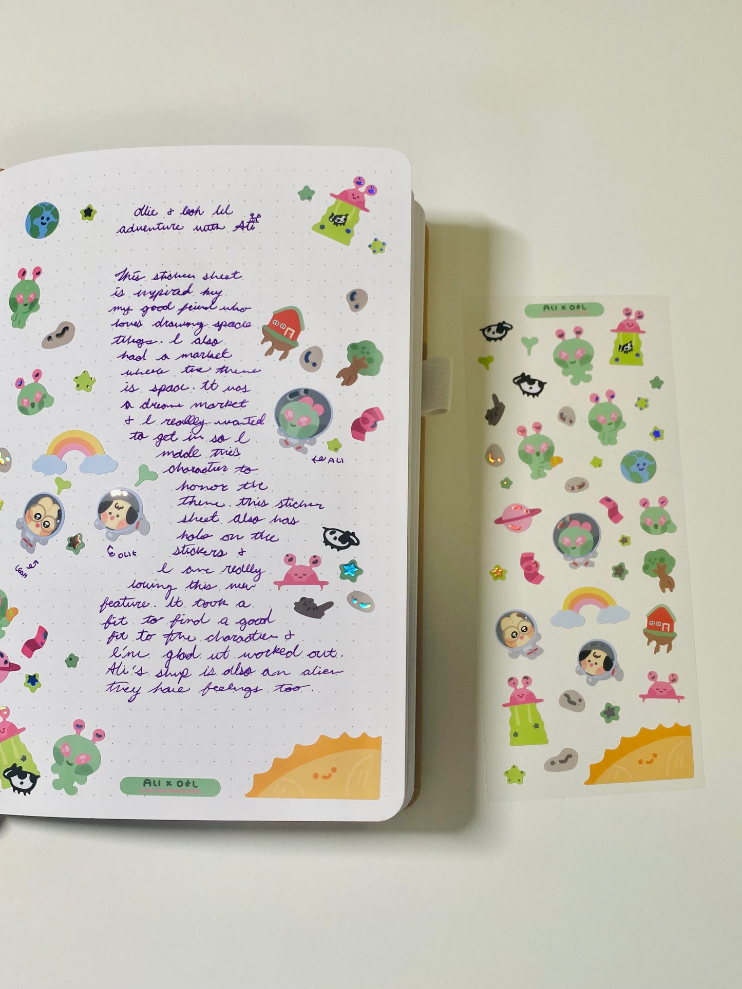 Ali Space Sticker Sheet