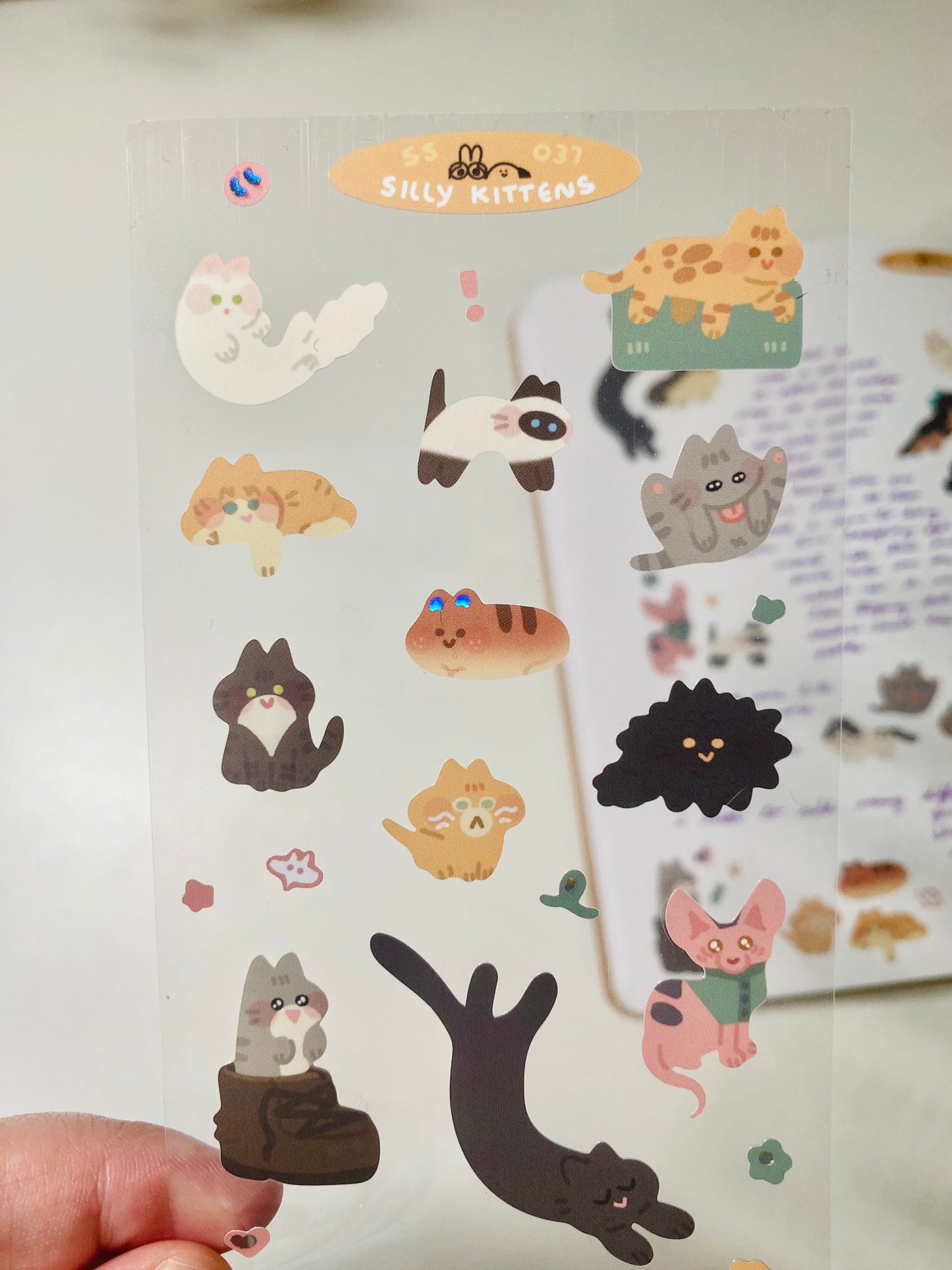 Silly Kitten Sticker Sheet