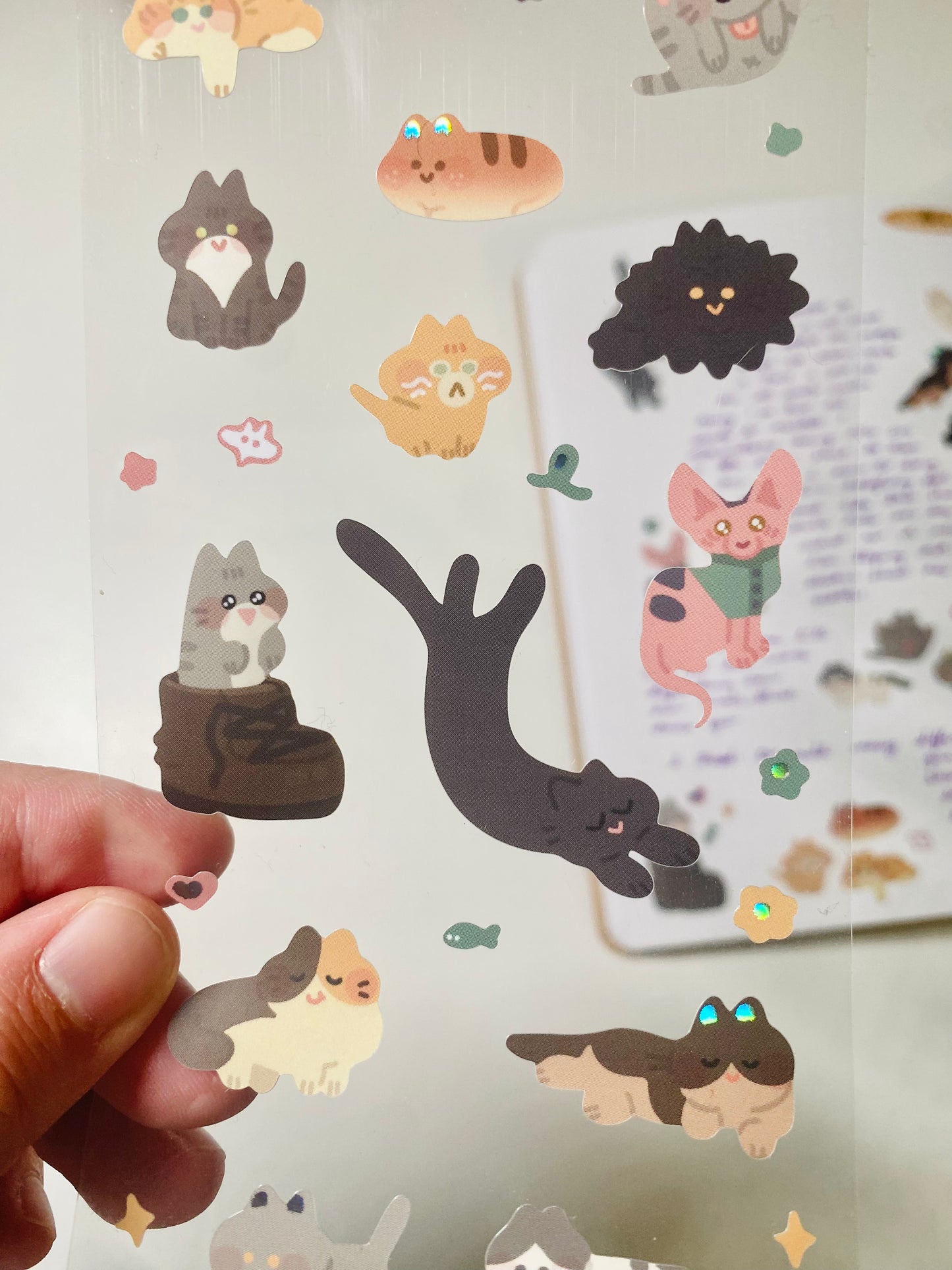 Silly Kitten Sticker Sheet