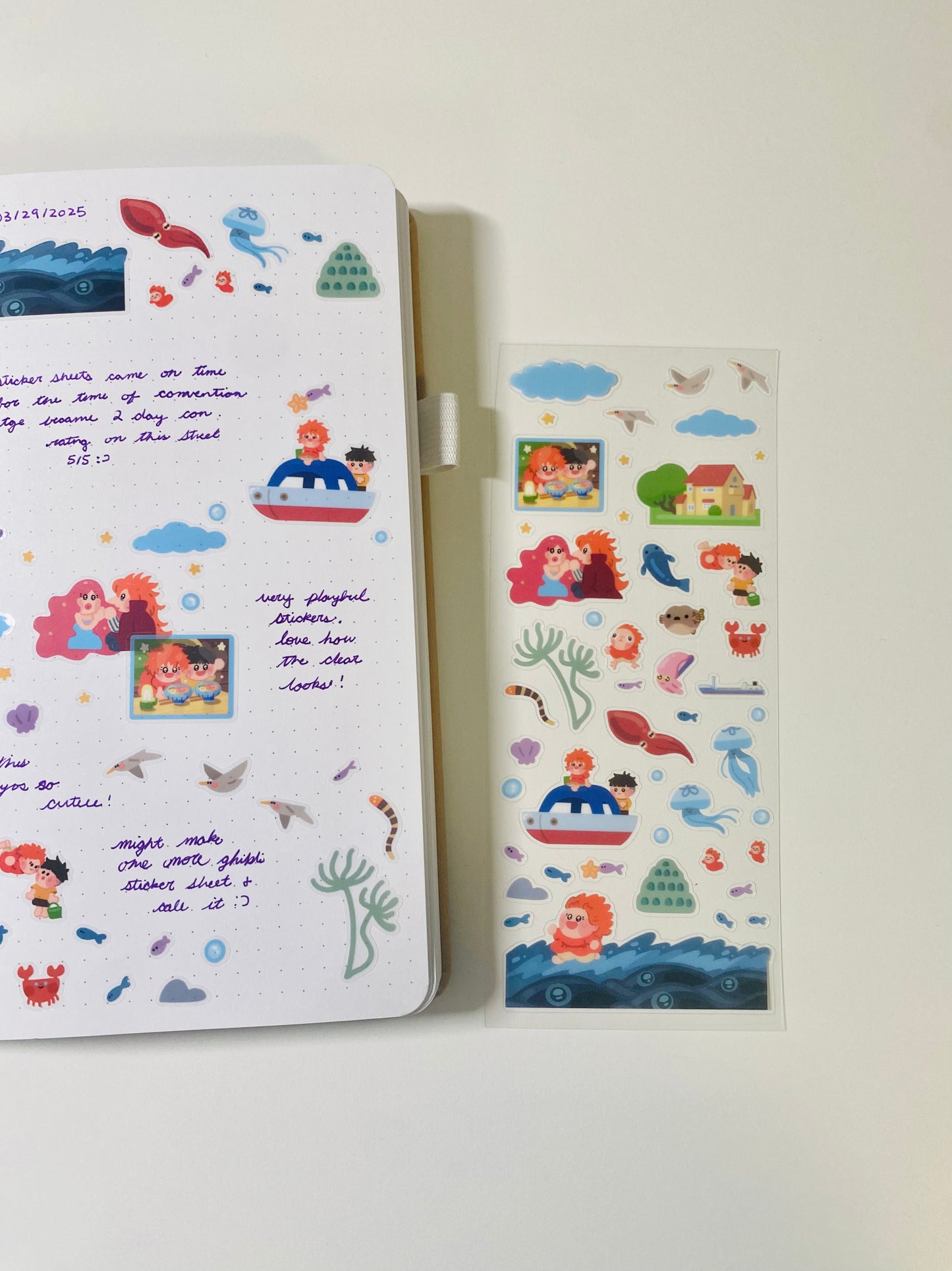 Baby Fish Girl Sticker Sheet