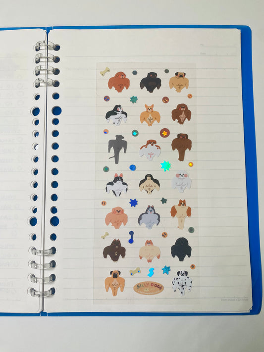 Silly Buff Dogs Sticker Sheet