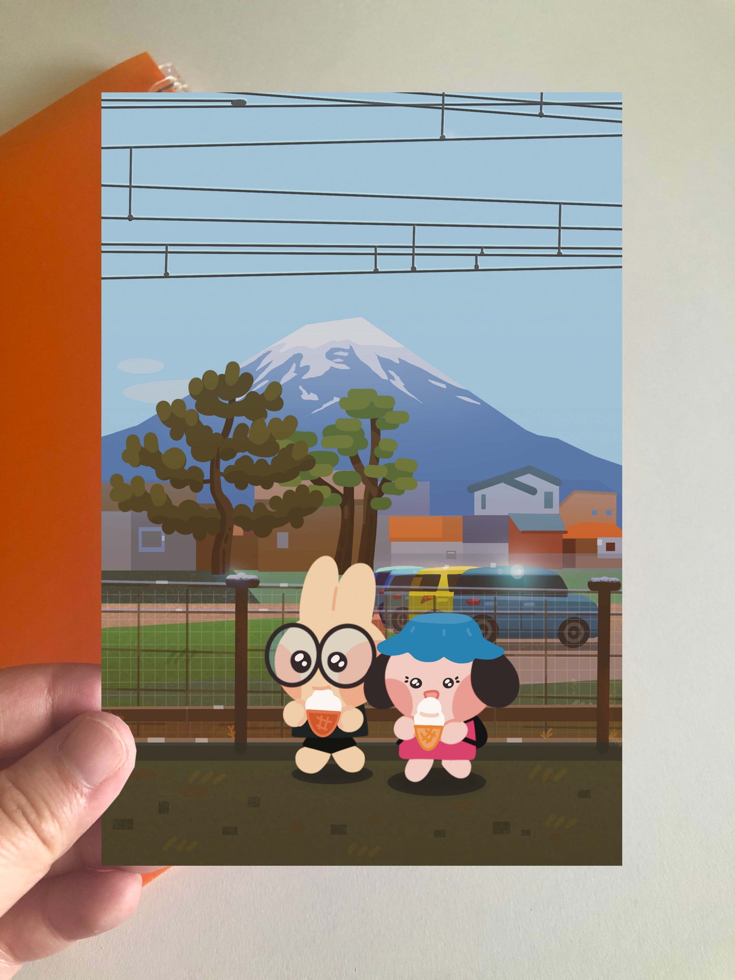 Ollie & Leoh Mt. Fuji Print