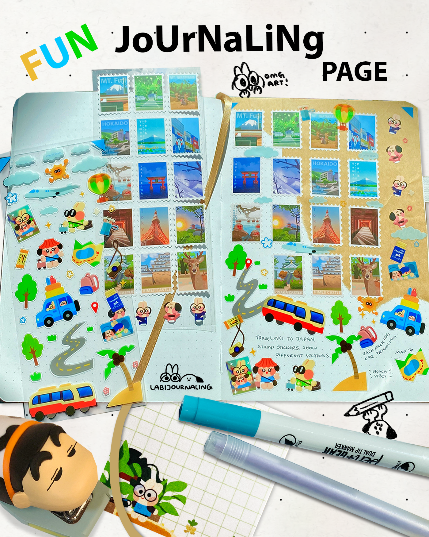 Ollie & Leoh Travel Sticker Sheet