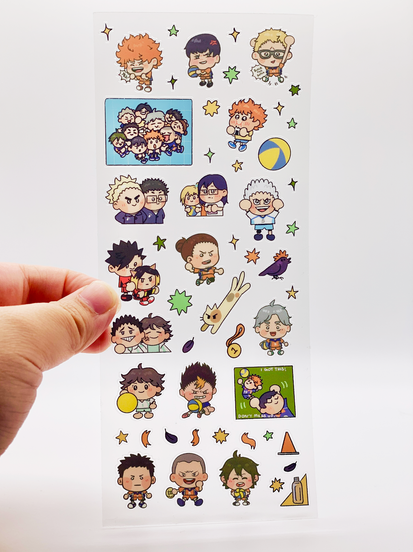 Volleyball Anime Inspired Sticker Sheet