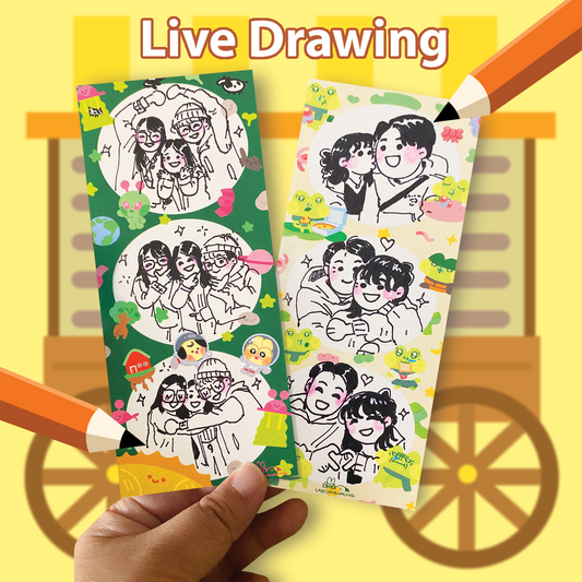 Live drawing booking for events