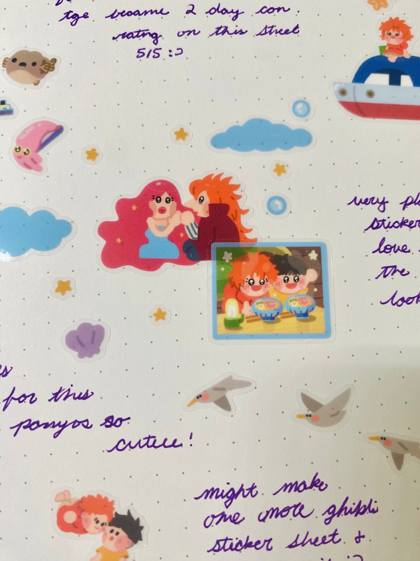 Baby Fish Girl Sticker Sheet
