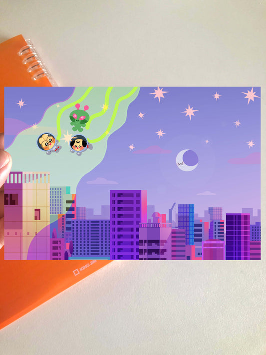 Alien City Mini Print